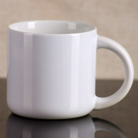 400ml plata keramikas sublimācijas krūze ar apdruku