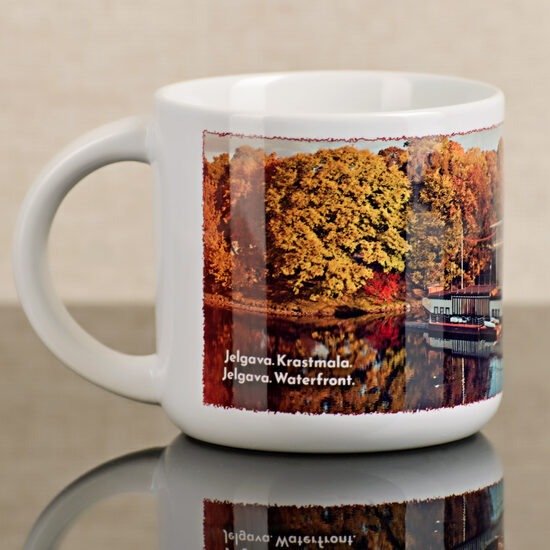 400ml plata keramikas krūze "Jelgava. Krastmala."