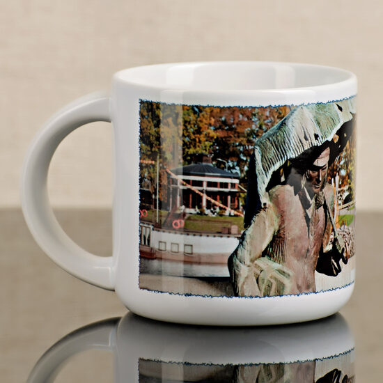 400ml zema plata keramikas krūze "Jelgavas students"